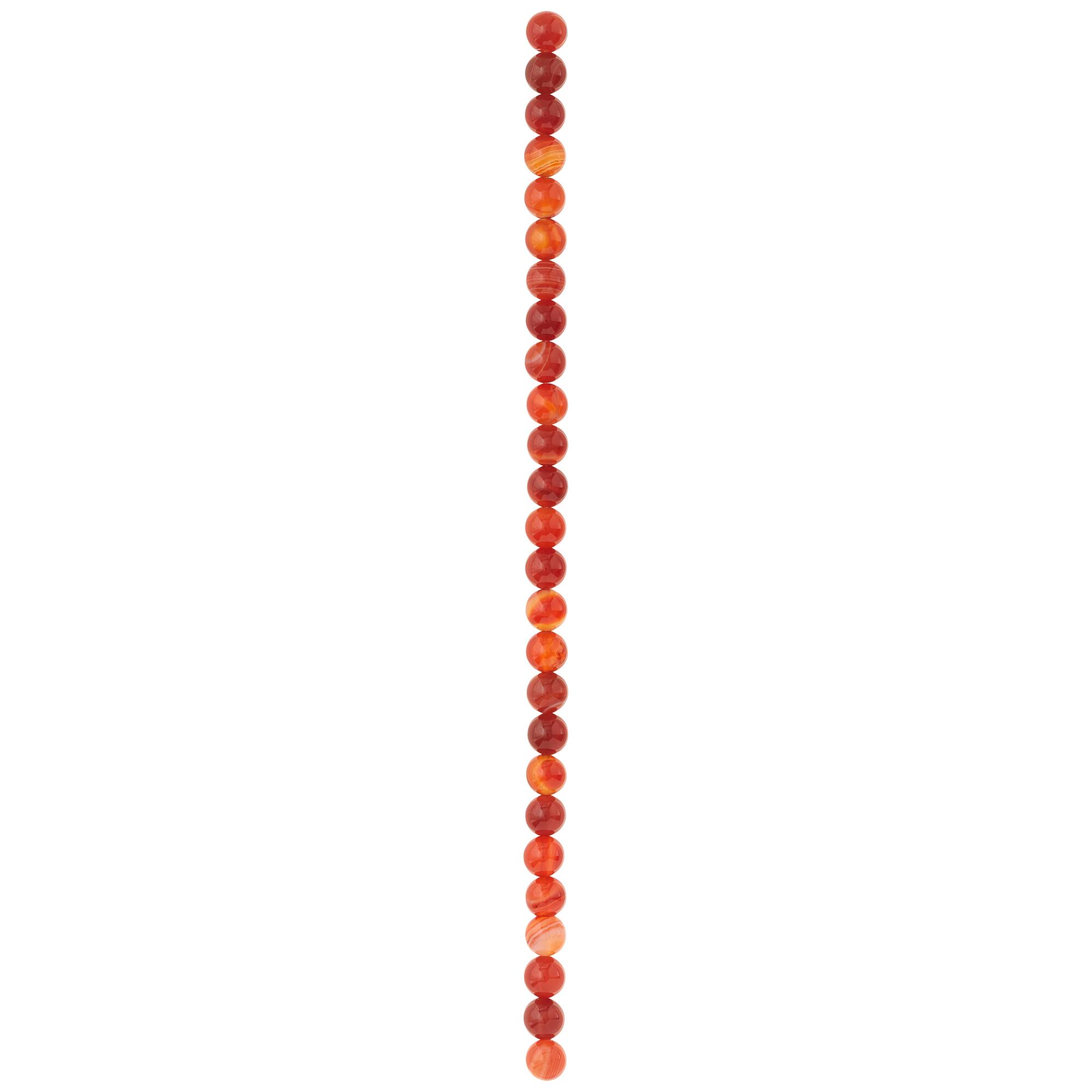 Banded Agate Round Beads, 8mm by Bead Landing™